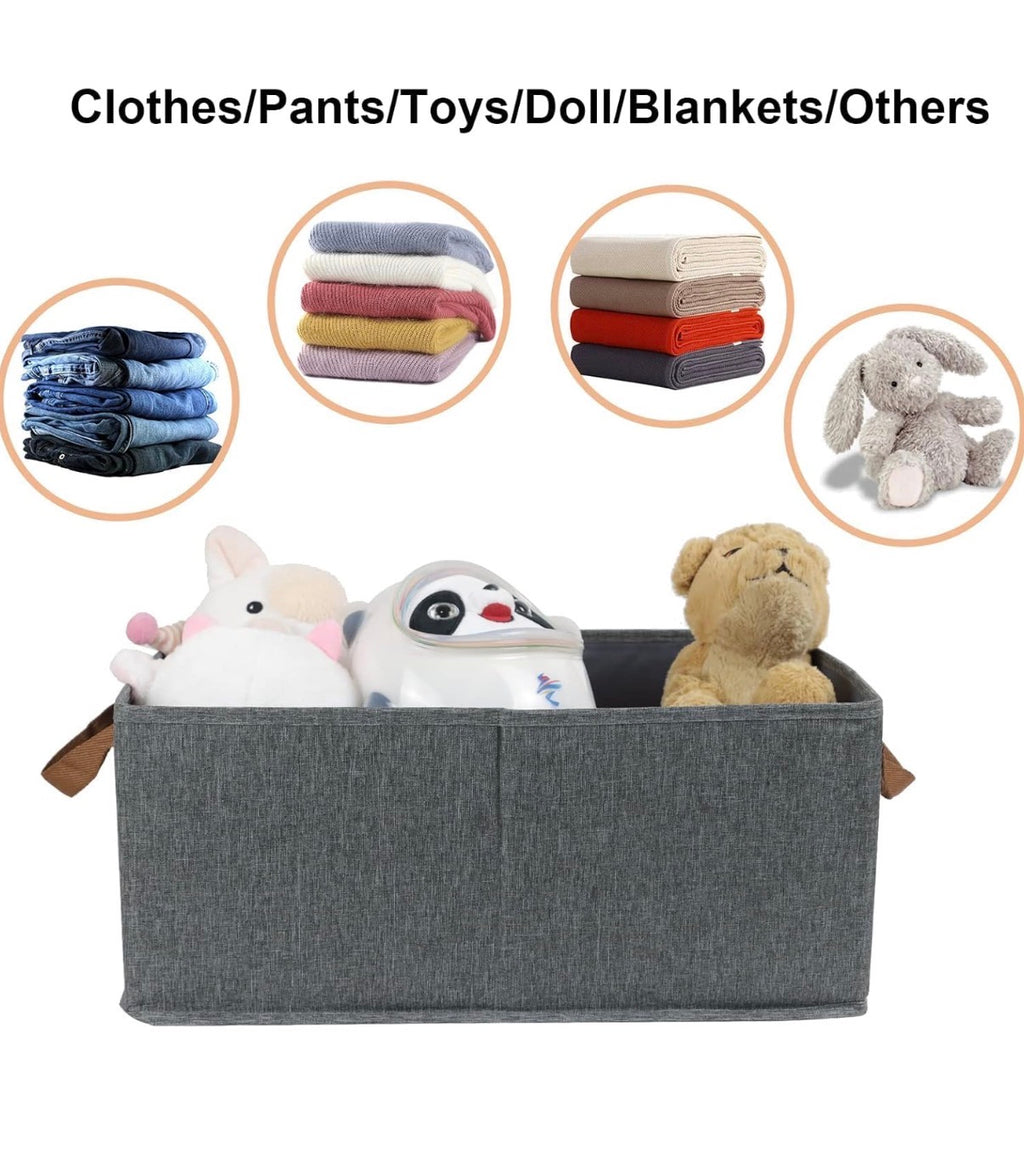 Pack of 3 Large Storage Bins Closet Organizer System
